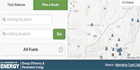 map of charging stations