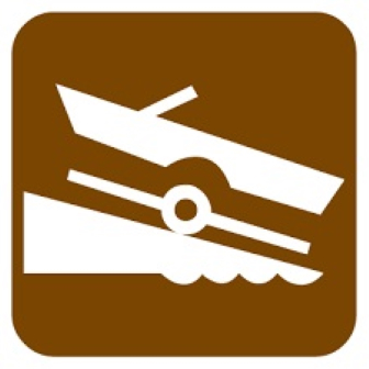 image of trailered boat launch icon