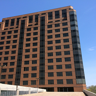 building view from garage