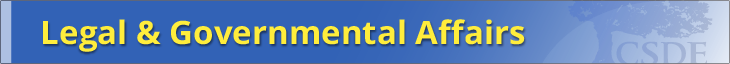 Legal and Governmental Affairs