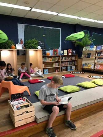 Students studying