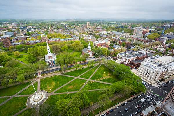 aerial photo of Hartford Connecticut