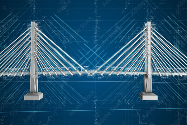 3d rendering of bridge
