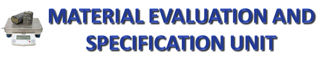 Material Evaluation and Specification Unit Graphic