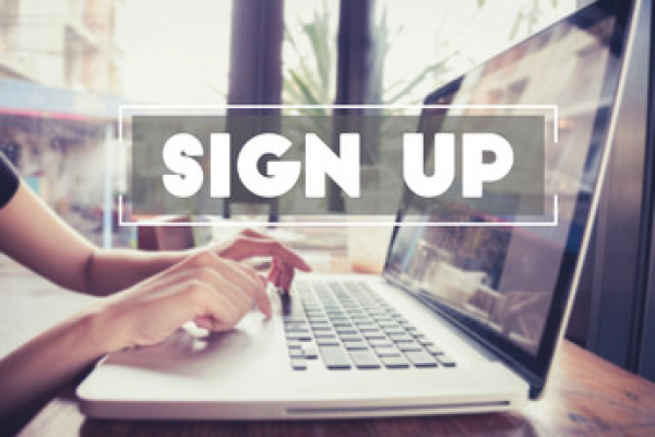 Person Signing up