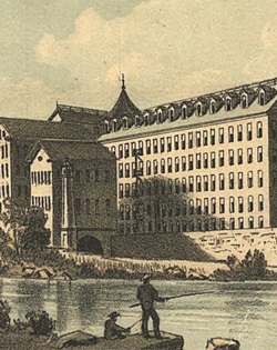 Vignette of the Willimantic River from the 1882 View Vignette of the Willimantic River from the 1882 View