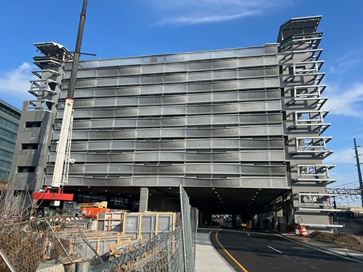 View of New Garage Looking East from South State Street (December 2023) View of New Garage Looking East from South State Street (December 2023)
