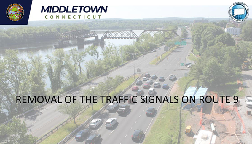 0082-0318 Project Banner - Removal of the traffic signals on Route 9