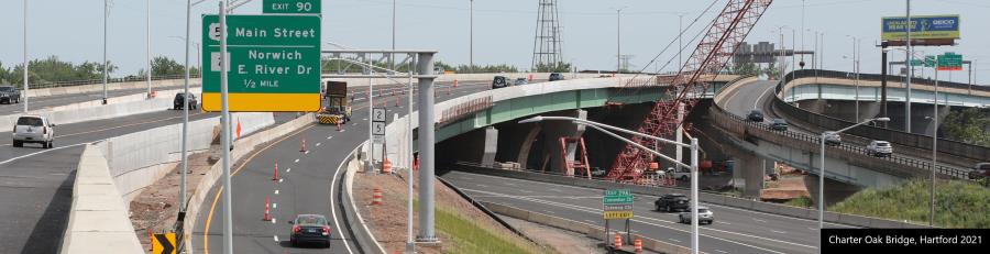 Charter Oak Bridge, Hartford 2021
