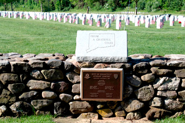 Veteran cemetery plaque