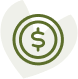 Icon of a dollar sign in a circle
